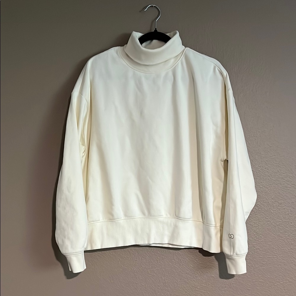 CALIA Women's Everyday Fleece Oversized Turtleneck